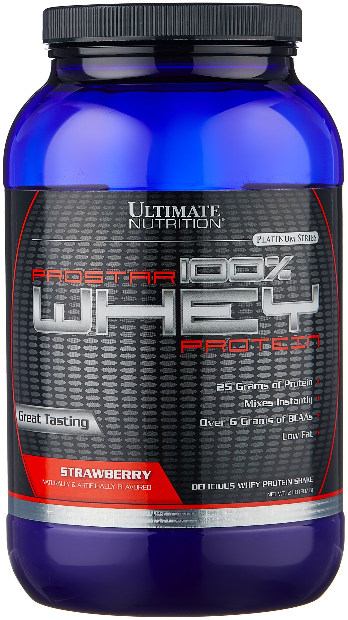 Протеин Ultimate Nutrition Prostar 100% Whey Protein (907 г) клубника