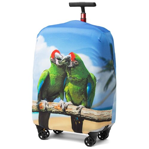 фото Чехол для чемодана ratel animal размер m green parrot