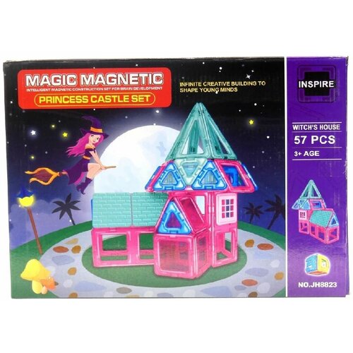 фото Магнитный конструктор magic magnetic, дом феи, 57 pcs нет бренда