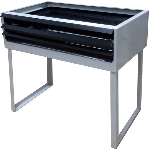 Сушилка для грибов овощей и фруктов Кухонька 30х48см 3-и секционная выдвижная рассекатель на опорах высотой 35см окрашенная сталь Россия 373900₽