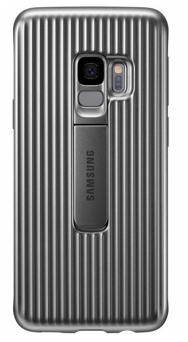 Клип-кейс Samsung Protective Standing EF-RG960C для Galaxy S9 (серебристый)