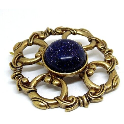 Брошь, синий