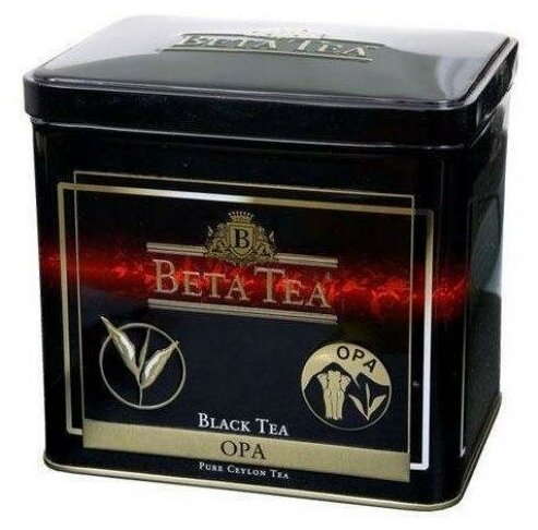 Чай черный листовой Beta Tea ОПА, ж/б, 100 г