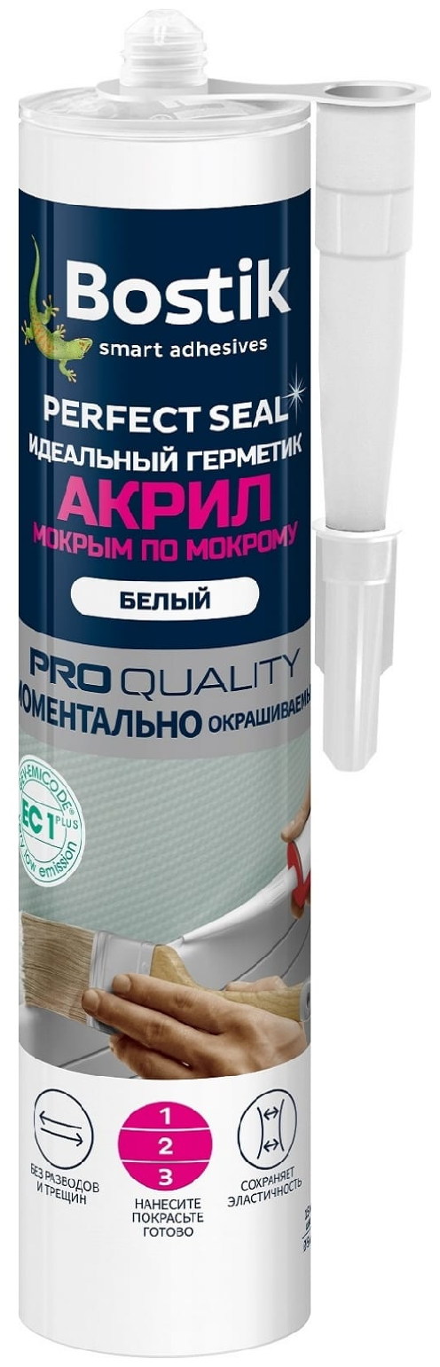 Герметик акрил Мокрым по мокрому Bostik Perfect Seal 300мл