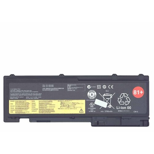 Аккумуляторная батарея для ноутбука Lenovo ThinkPad T430s (45N1039) 44Wh черная аккумуляторная батарея для ноутбука lenovo thinkpad t430s 45n1039 44wh черная