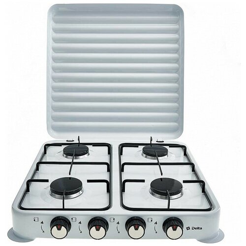 Газ плита дельта D-2208 четырехкомфорочная белый 528300₽