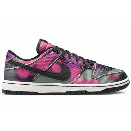 Кроссовки NIKE nike dunk low graffiti pink, размер 8US, фуксия, мультиколор