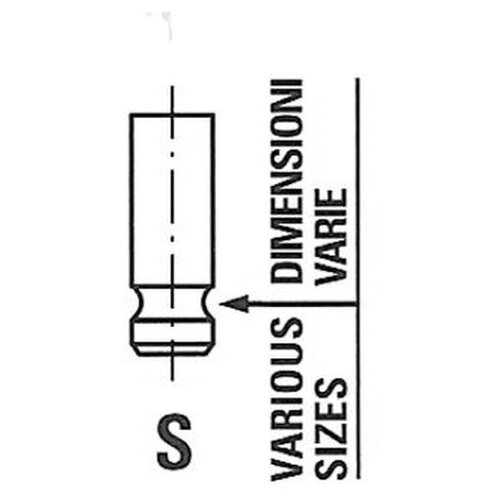 Выпускной клапан Freccia R6802/RNT для Honda Brio, City, Civic VIII, Jazz III freccia клапан выпускной psa freccia r6727rcr