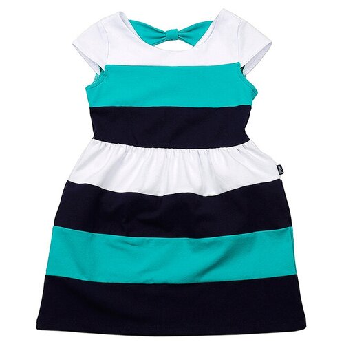 фото Платье mini maxi, хлопок, трикотаж, размер 98, черный, зеленый