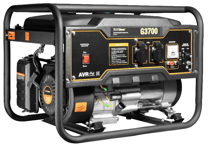 Бензиновый генератор FoxWeld Expert G3700, (3300 Вт)