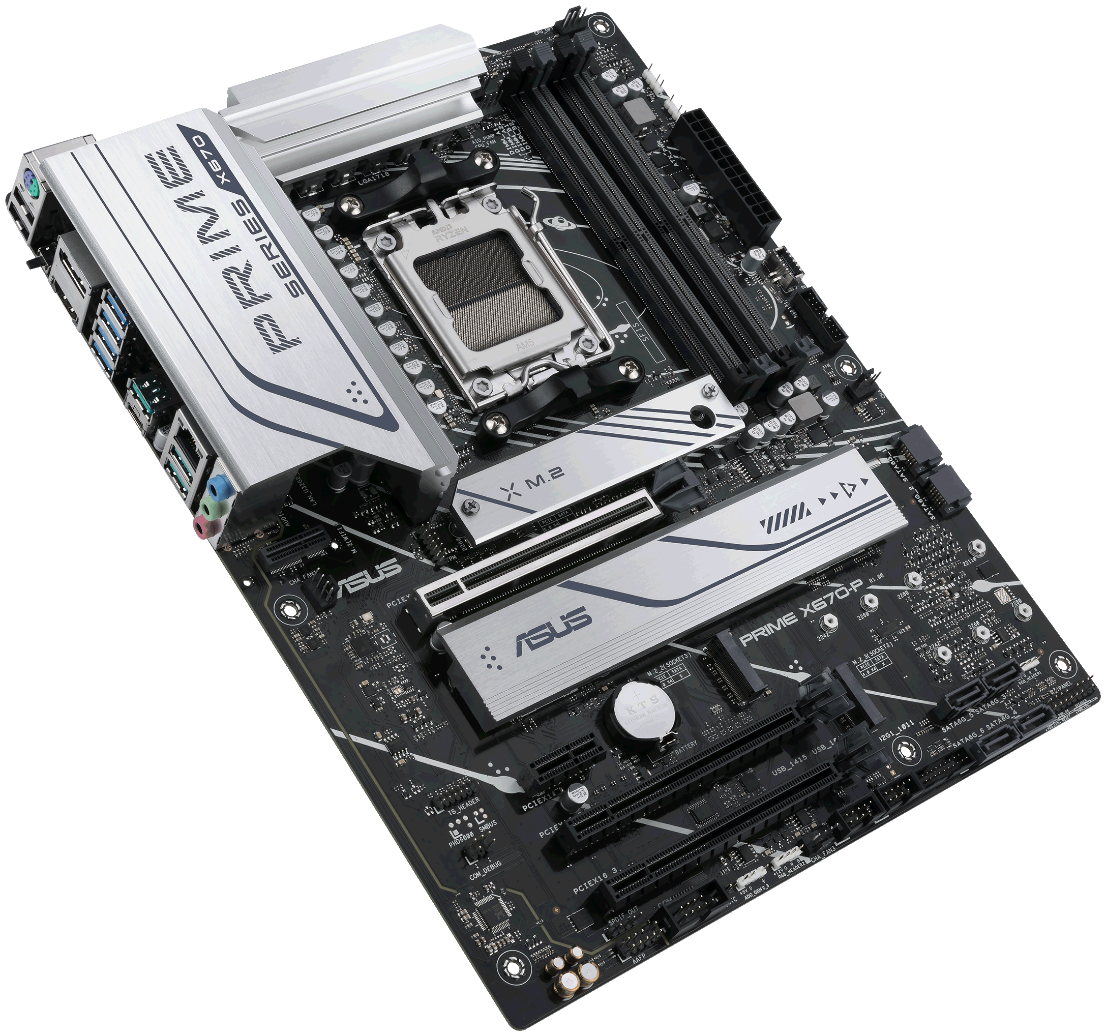 Материнская плата ATX ASUS 90MB1BU0-M0EAYC (AM5, AMD X670, 4*DDR5 (6400), 6*SATA 6G, 3*M.2, 4*PCIE, HDMI, DP, USB Type-C, 7*USB 3.2, - фото №2