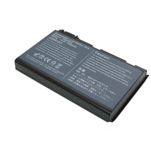 Аккумуляторная батарея для ноутбука Acer Extensa 5200 5600 TM 5300 5700 14.4V 4400mAh OEM черная