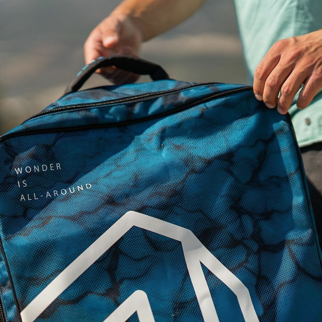 Сумка-рюкзак на колесах Aqua Marina Premium Luggage Bag 90L (Синий) - фотография № 17