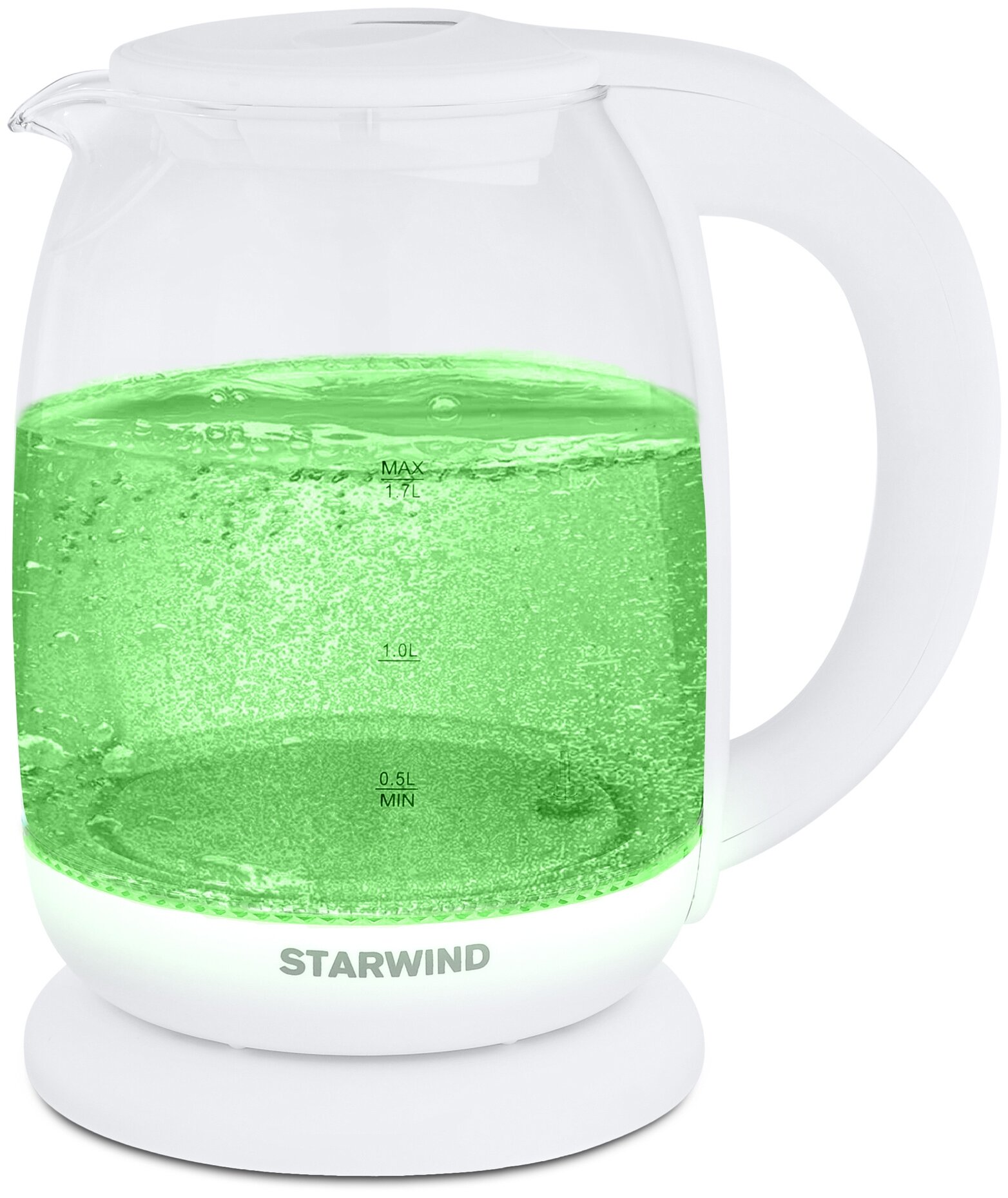 Чайник электрический STARWIND , 2200Вт, белый - фото №10