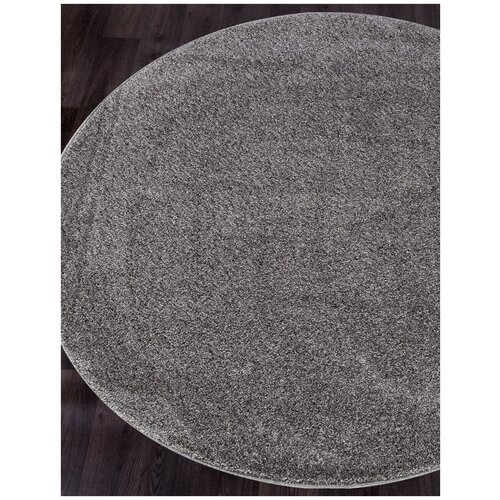 Ковер PLATINUM - Круг Серый, Однотонный, Ковер на пол, в гостиную, спальню, в ассортименте, Турция, Бельгия, Россия (250 см. на 250 см.)
