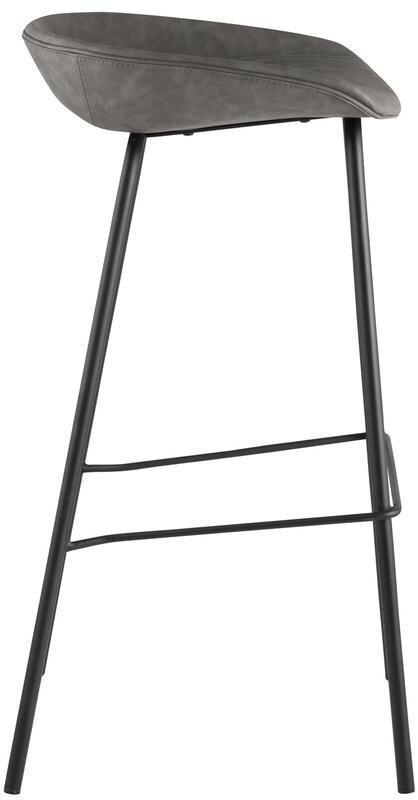 Стул барный Турин, коричневая экокожа, черные ножки Stool Group - фото №8