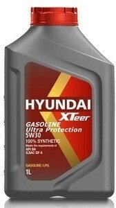 Масло моторное 5w30 hyundai xteer 1л синтетика gasoline ultra protection sn