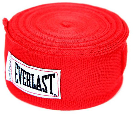 Бинты боксерские Everlast Red 4.5 м. (One Size)