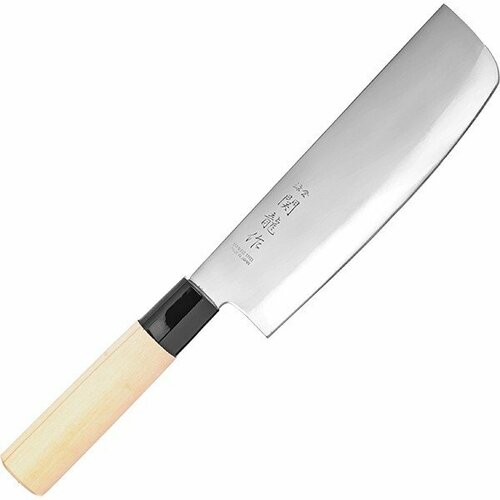 Нож кухонный «Накири» двусторонняя заточка L=29.5/16.5 см Sekiryu, 4072467