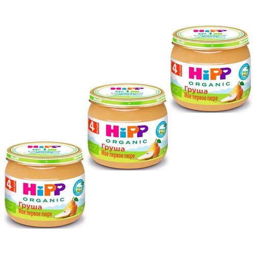 Пюре HiPP органическое Груша, с 4 месяцев, 80 гр, 3 шт. пюре hipp organic груша с 4 месяцев 80 г