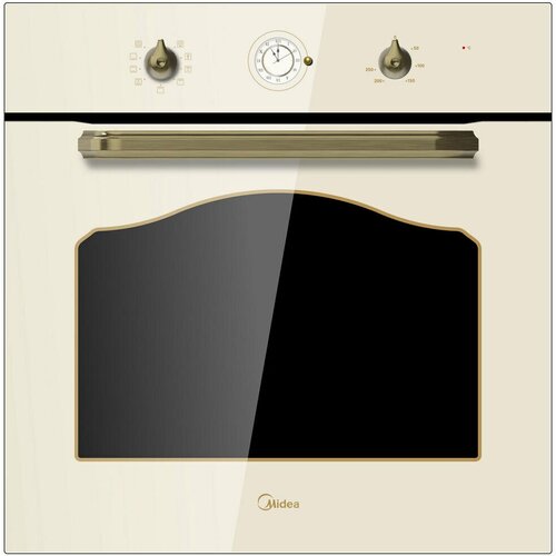 Духовой шкаф электрический MIDEA MO58110RGI-B сл кость стекло ретро 3944000₽