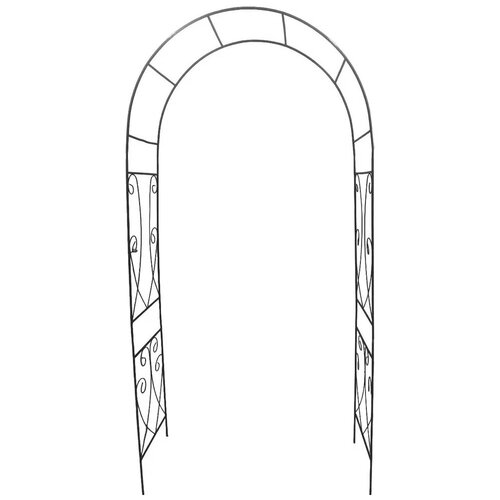 Арка садовая металлическая для растений (для сада) Декор разборная бронзовый антик, 240х110х40см, труба d=10