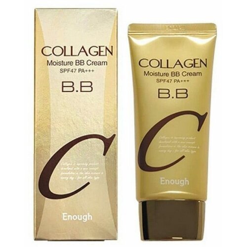 Увлажняющий BB-крем Enough с коллагеном, SPF 47 PA+++, 50 г bb крем spf47 pa enough collagen moisture 50 гр