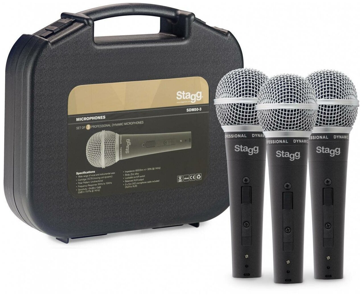 Микрофонный комплект Stagg SDM50-3