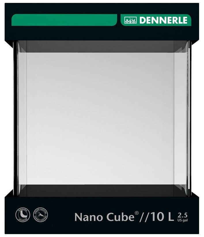 Аквариумный набор 10 л (крышка, подставка) Dennerle Nano Cube 10 черный