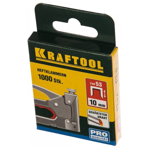 Kraftool для пистолета, 31670-10, 10 мм, 1000 шт. kraftool для пистолета 31670 10 5000 10 мм 5000 шт