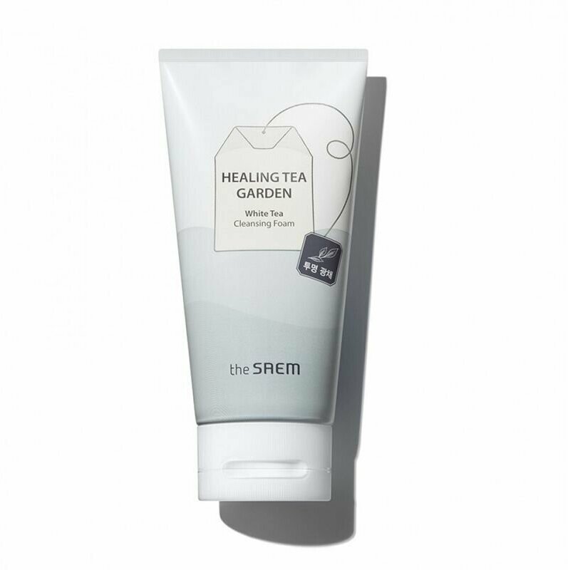 Пенка для умывания с экстрактом белого чая The Saem Healing Tea Garden White Tea Cleansing Foam 150мл