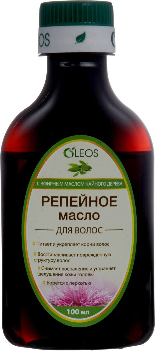 Масло Oleos (Олеос) репейное с эфирным маслом чайного дерева 100 мл ООО "Олеос" - фото №3