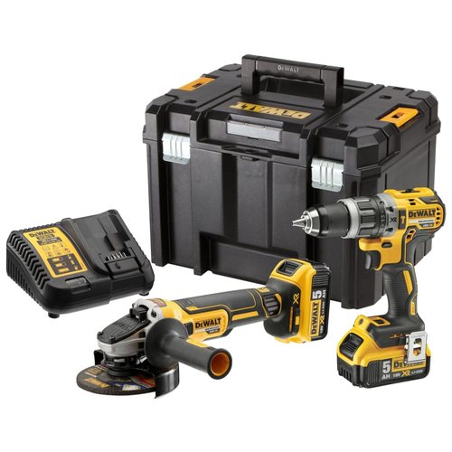Набор DeWalt DCK2080P2T-QW шуруповерт DCD796 УШМ DCG4052аккум DCB184ЗУ DCB115 4404000₽