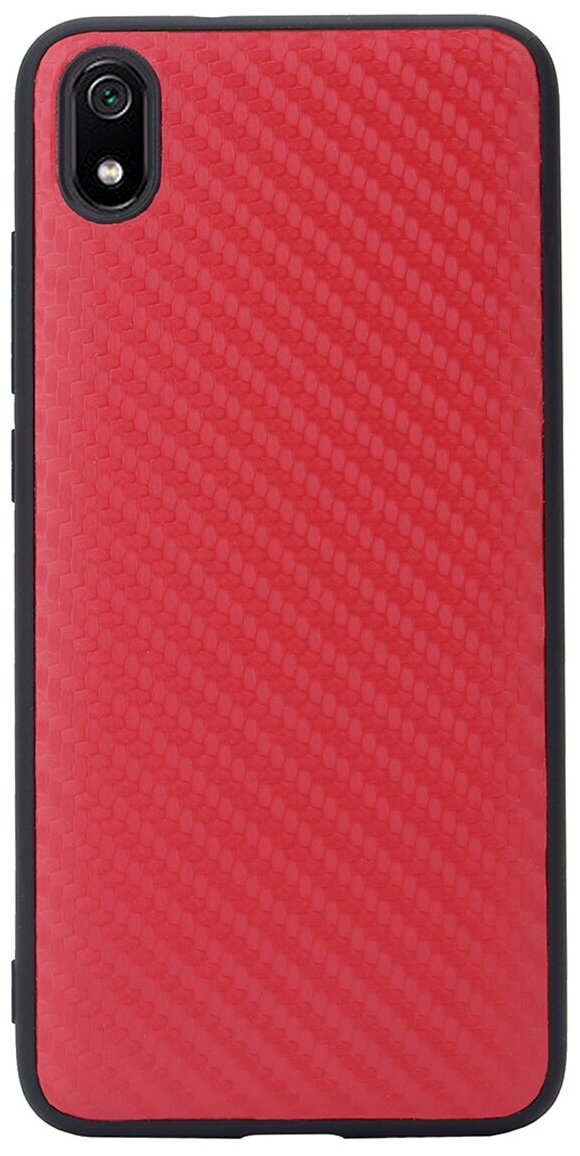 Чехол накладка G-Case Carbon для Xiaomi Redmi 7A, красная