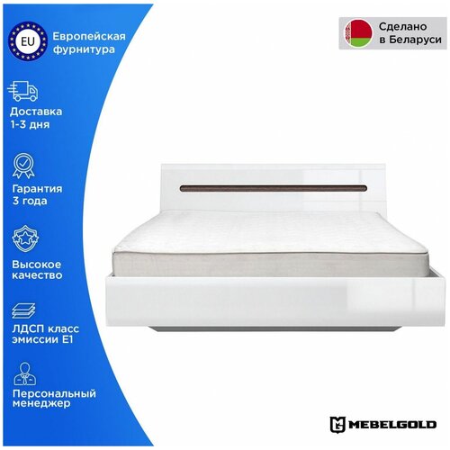 Кровать Ацтека S205-LOZ 180 белый МебельГолд