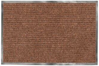 Коврик входной лайма ворсовый влаго-грязезащитный /любаша, 90х120 см, ребристый, толщина 7 мм, коричневый, 602873