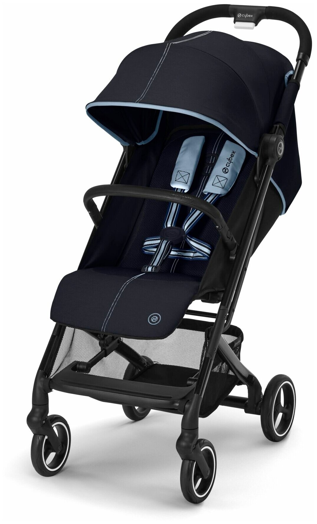 Коляска прогулочная Cybex Beezy Ocean Blue с дождевиком и бампером