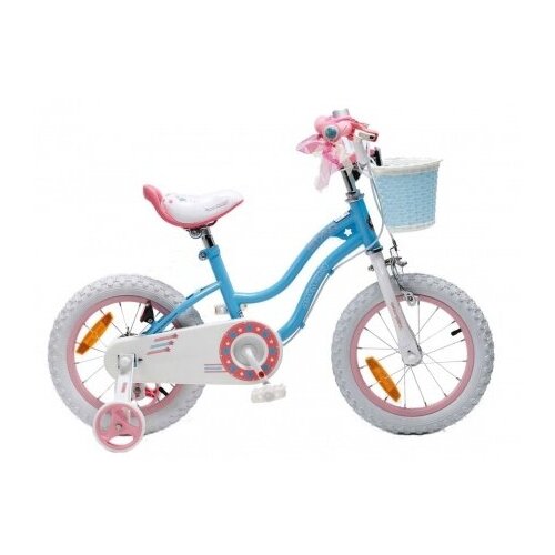 фото Детский велосипед royal baby star girl 14 синий (требует финальной сборки)