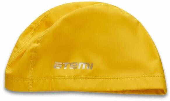 Шапочка для плавания Atemi PU 14 ткань с покрытием желтый (PU14) - фото №6
