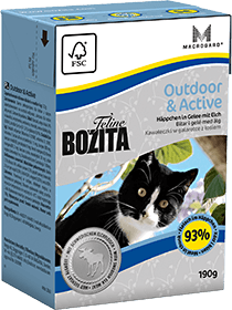 Влажный корм для кошек Bozita с мясом лося 370 г (кусочки в желе) - фотография № 15