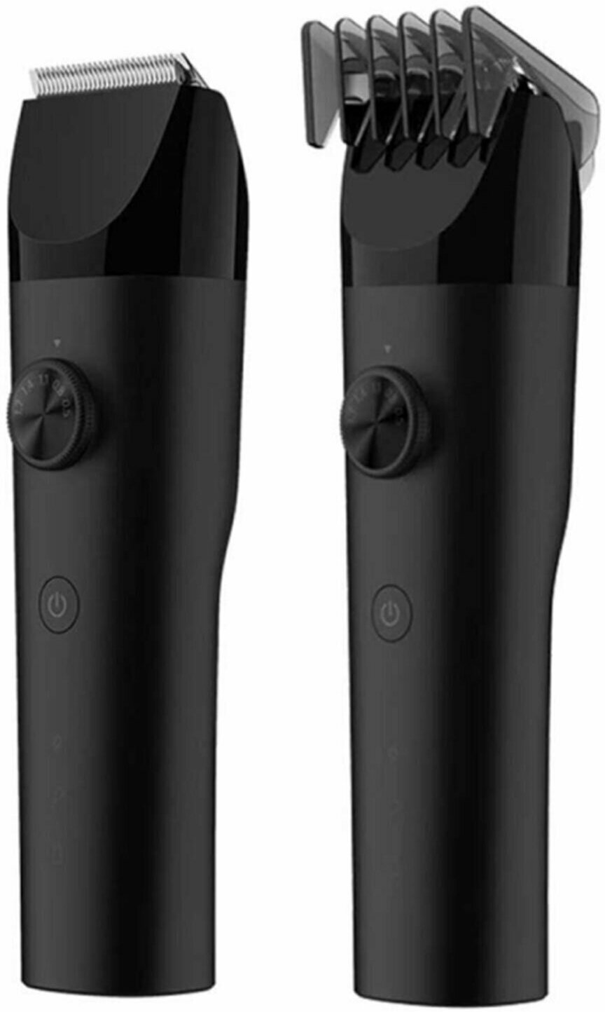 Машинка для стрижки волос XIAOMI Hair Clipper, 14 установок длины, 3 насадки, аккумулятор и сеть, черная - фотография № 8