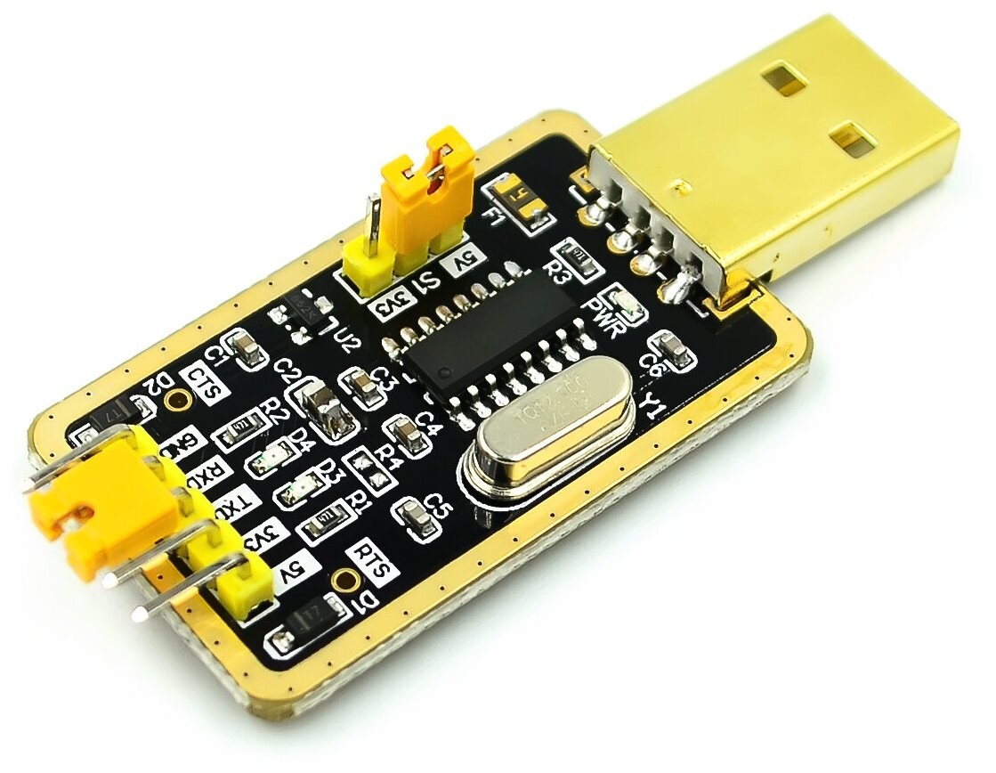 USB-TTL (USB-UART) программатор (CH340G), расширенная версия