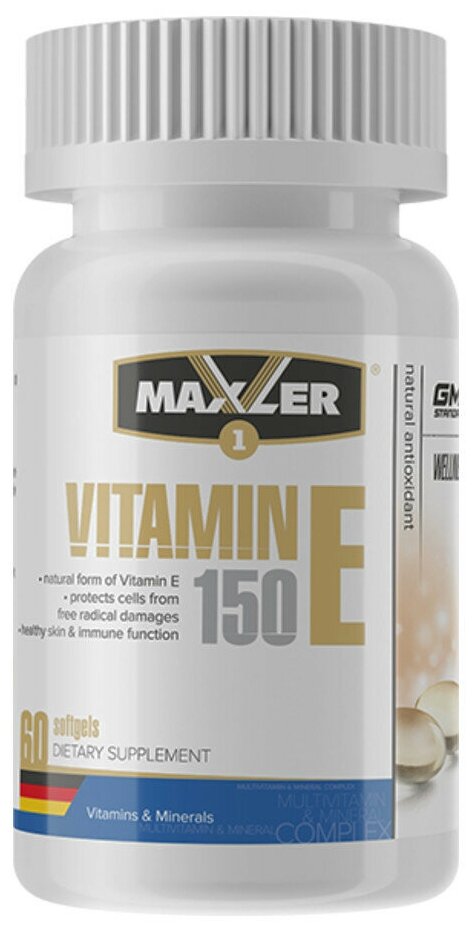 Maxler Vitamin E Natural Form 150 mg 60 softgels