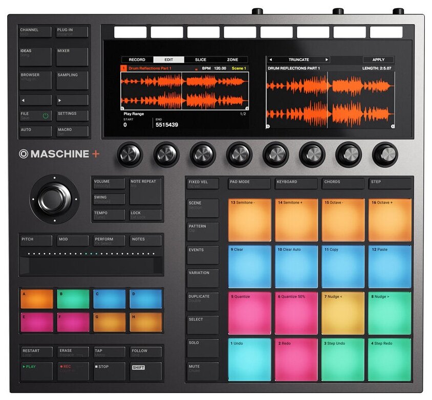 Native Instruments Maschine + сэмплер, драм-машина, грувбокс, цифровой синтезатор
