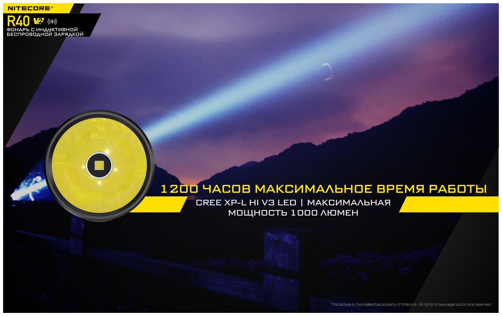 Фонарь Nitecore R40 V2, black - фото №5