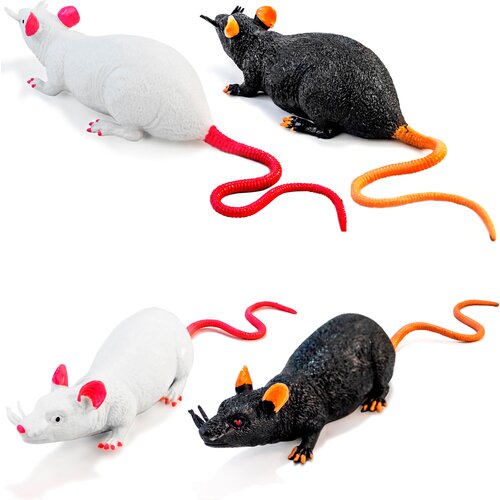Животные-тянучки Антистресс Крысы резиновые животные, 30 см. / 2 штуки