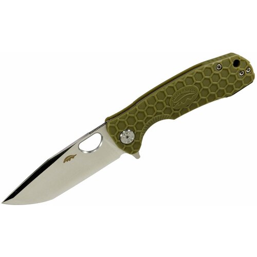 нож honey badger tanto d2 m hb1408 с зелёной рукоятью Нож Honey Badger Tanto D2 L (HB1402) с зелёной рукоятью