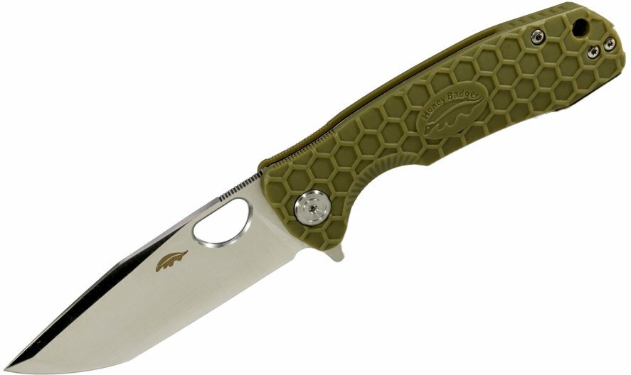 Нож Honey Badger Tanto D2 L (HB1402) с зелёной рукоятью