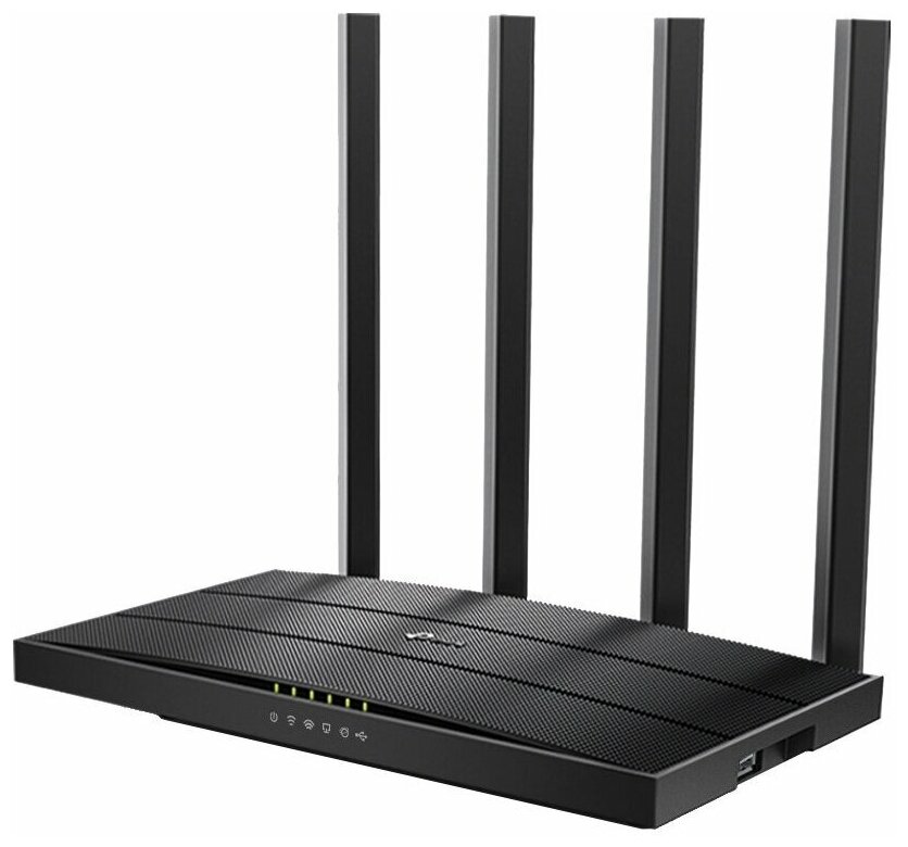 Маршрутизатор/ AC1200 Dual-band Wi-Fi gigabit router, up to 867 Mbps at 5 GHz + up to 300 Mbps at 2.4 GHz, support for 802.11ac/n/a/b/g standards, Wi-Fi On / Off buttons, 5 Gigabit ports, 4 fixed antennas