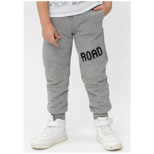 фото Брюки button blue размер 98, серый